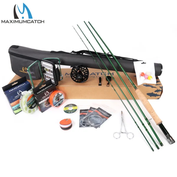 MAXIMUMCATCH's Premier Fly Fishing Rod Combo and Fly Reel Kit