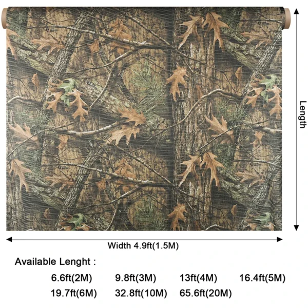 PERROQUET's Camouflage Netting 59" W 1.5m Hunting Blind