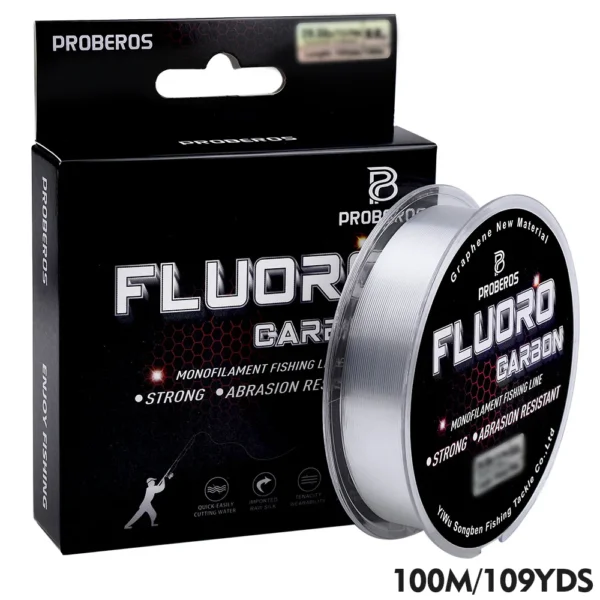 PROBEROS' 100M Fluorocarbon Coating Fishing Sinking Line