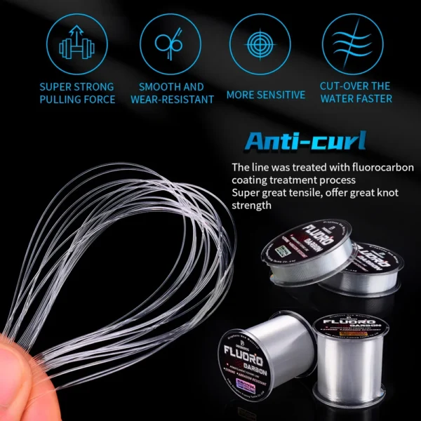 PROBEROS' 100M Fluorocarbon Coating Fishing Sinking Line