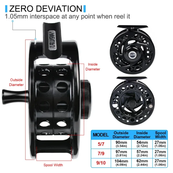 PROBEROS Fishing Reel 5/7-7/9-9/10 WT