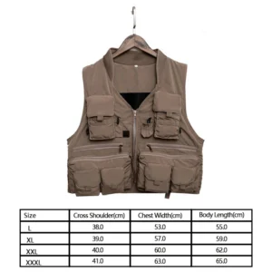 Quick Dry Fishing Vest Multi Pockets