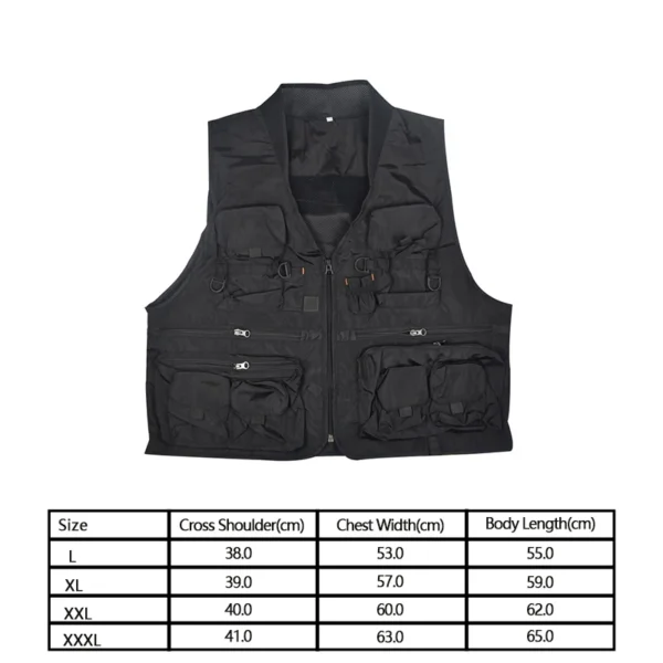 Quick Dry Fishing Vest Multi Pockets