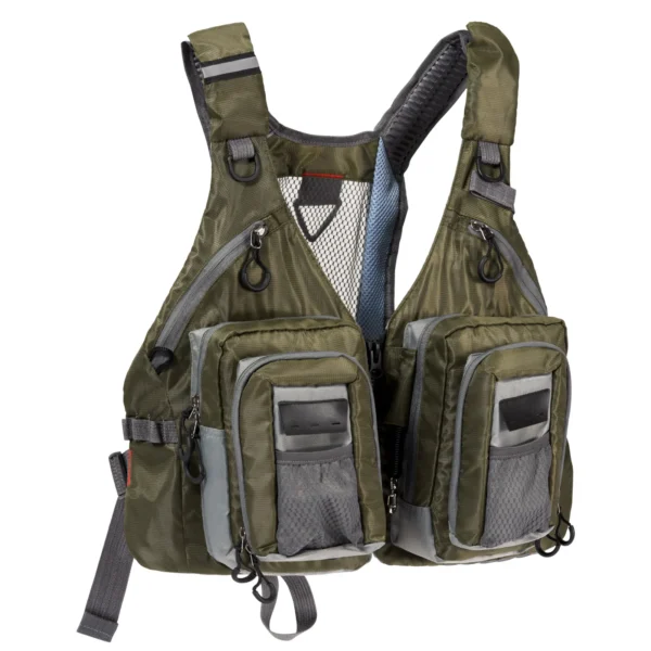 BASSDASH's Fly Fishing Vest with Pockets Adjustable Size - Image 8