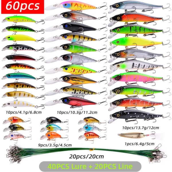 AOrace's Mixed Fishing Lure Kits - Image 12