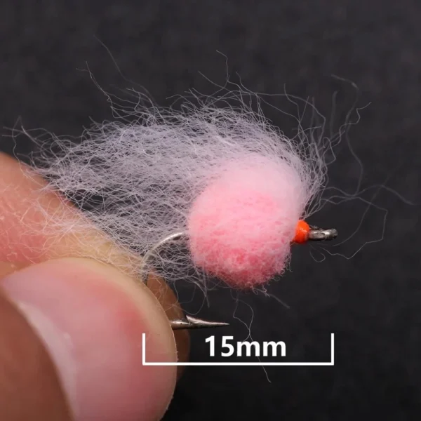 WIFREO's 36pcs/Box Milking Egg Fly Combo Set Trout Glow Bug Size 12#