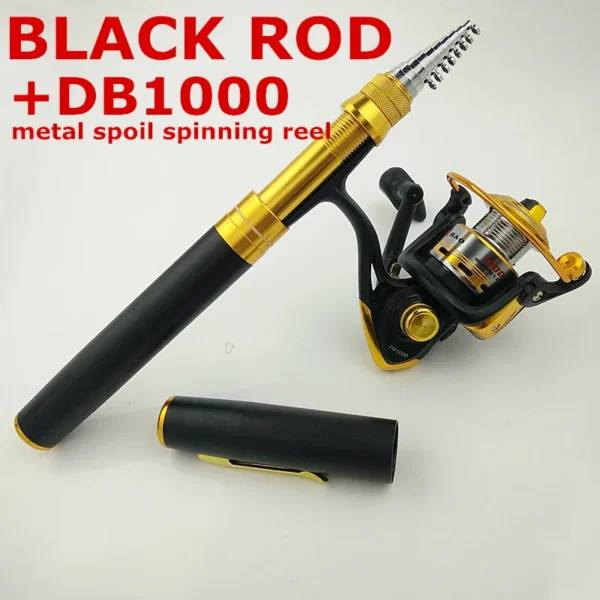 Pen Shape Pocket Telescopic Rod and Reel Combo - Image 9