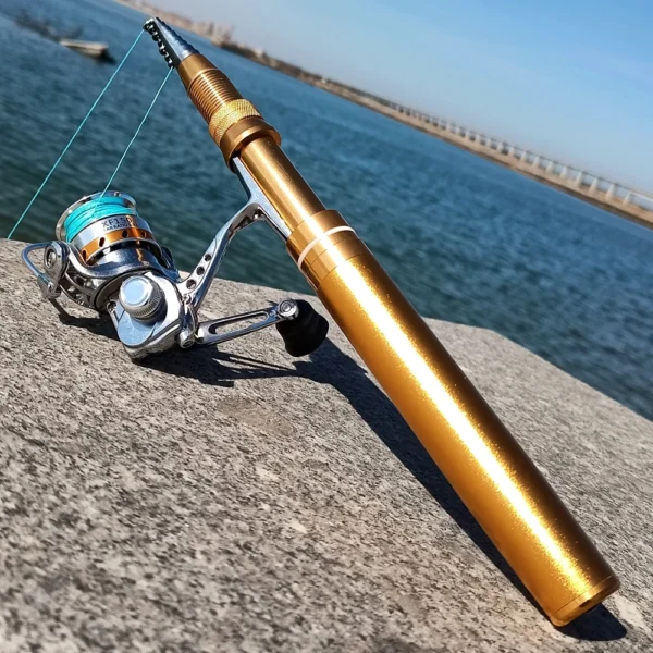 Pen Shape Pocket Telescopic Rod and Reel Combo