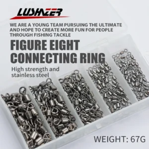 LUSHANER  200pcs/lot All Size Swivel for Fishing