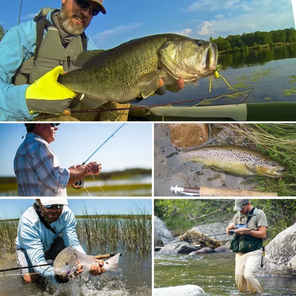 PROBEROS Fly Fishing Rod 7FT/9FT 2.1M/2.7M 4 Section Line wt  7/8 Soft Cork