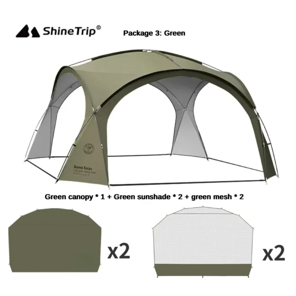 Shine Trips' Camping Dome Tents 8-10 Persons
