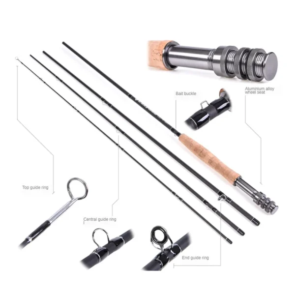 Hewolf's  9ft 2.74m 4/5 5/6 6/7 7/8 Carbon Fiber Fly Rods and Fly Fishing Reel Combo kit - Image 4
