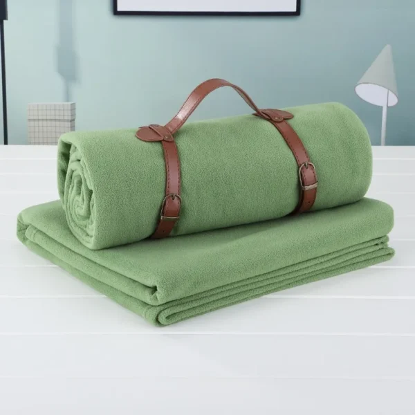Fiber Yoga Warm Blanket Portable Fleece