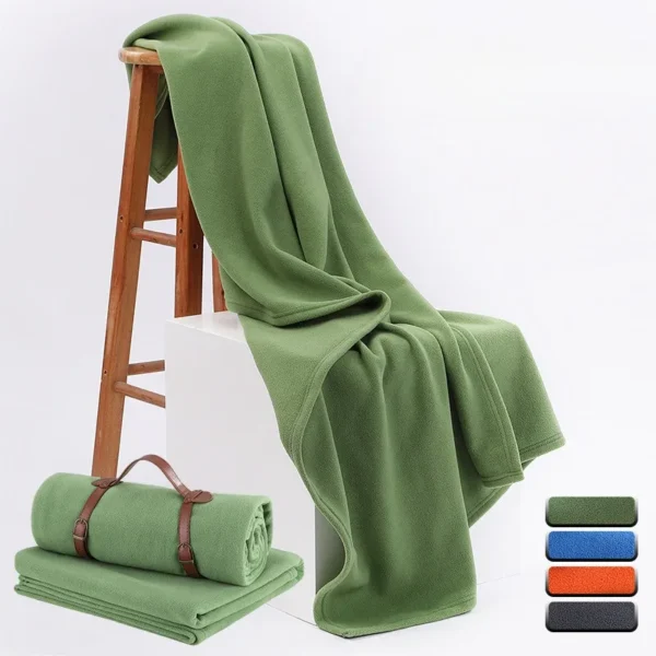 Fiber Yoga Warm Blanket Portable Fleece