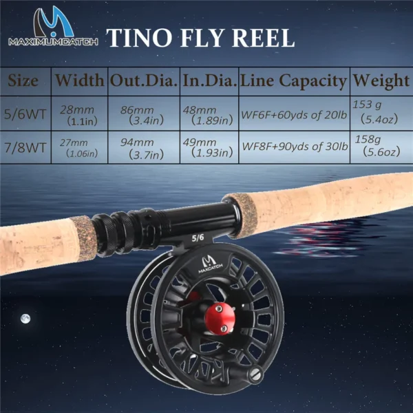 Maximumcatch 4-8WT Switch Fly Fishing Rod Full Kit 10-11FT Moderate Fast Action