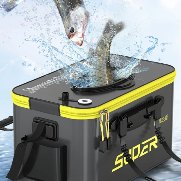 Portable Fishing Bucket Live Fish Box - Image 2