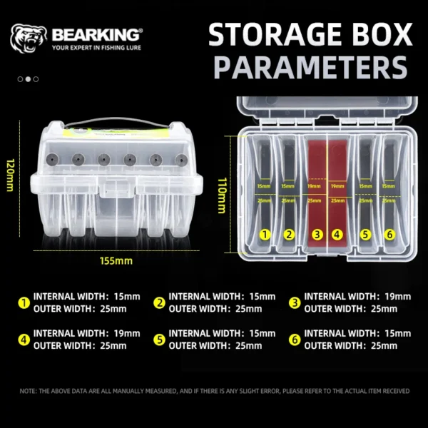 BEARKING Fishing Line Storage Winder 6 Compartments - Image 2
