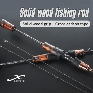NYA ultra-light Solid Tip Baitcasting/Spinning Fishing Rod Wood