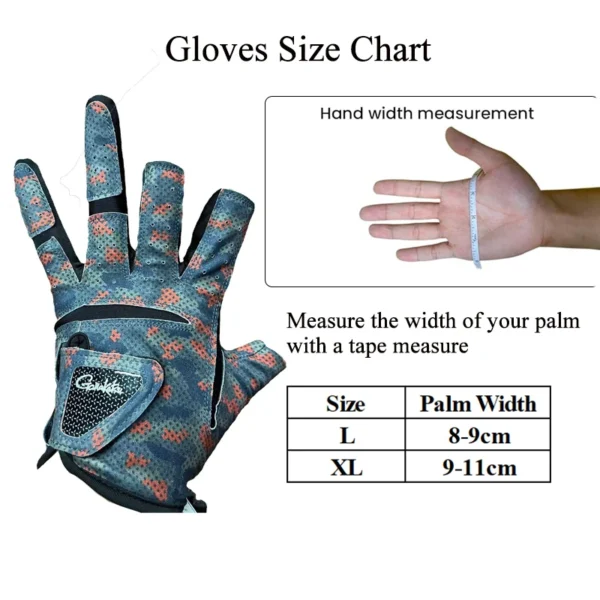Gamakatsu Fishing Gloves 3 Finger Cut - Image 6