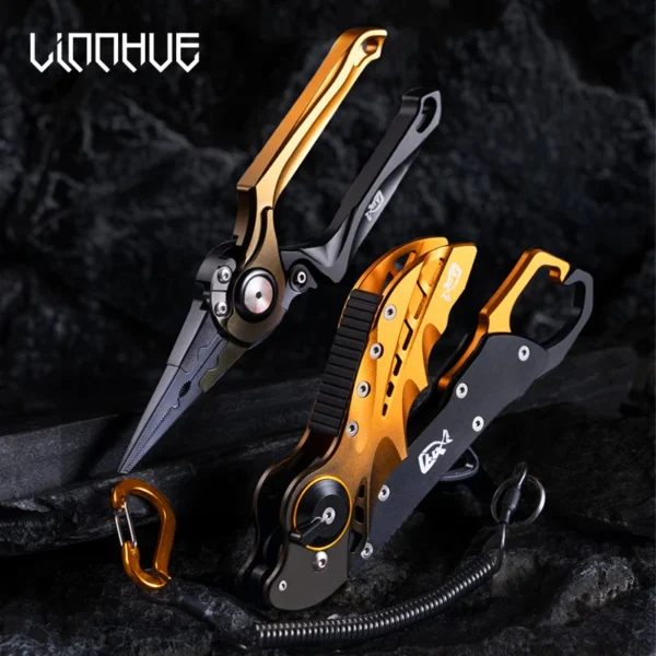 LINNHUE Foldable Aluminum Alloy Fishing Pliers Grip Set - Image 2