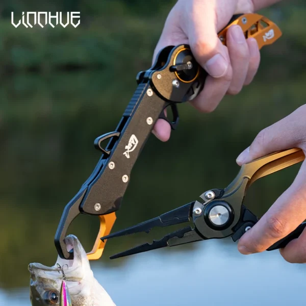 LINNHUE Foldable Aluminum Alloy Fishing Pliers Grip Set - Image 4