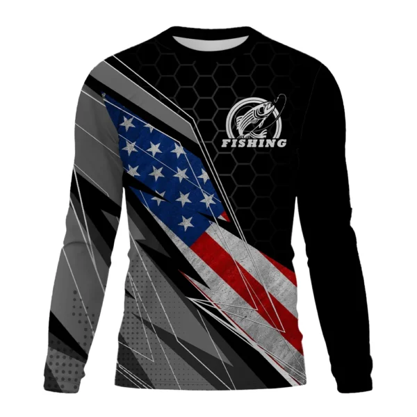 Men Fishing T-shirt Spring Long Sleeve - Image 3