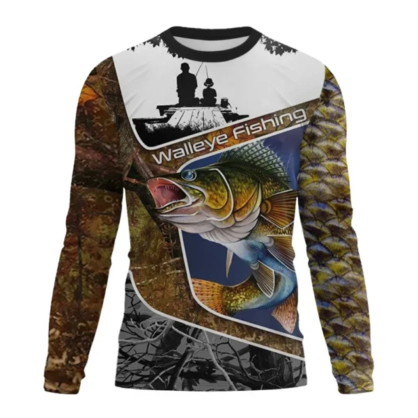 Fishing Graphic 3D T Shirt Long Sleeve - Image 28