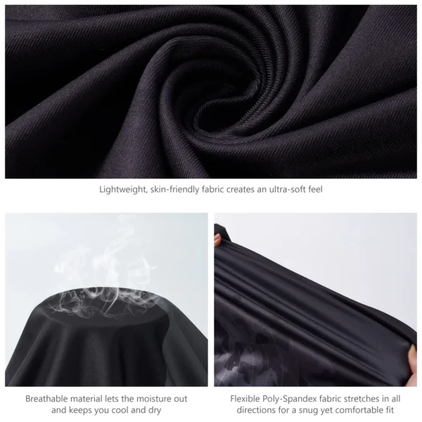 Men Sun Protection Hooded Fishing T-shirts UPF 50+ Long Sleeve - Image 4