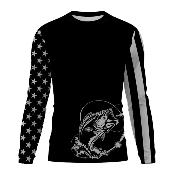 Fishing Graphic 3D T Shirt Long Sleeve - Image 4