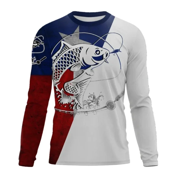 Fishing Graphic 3D T Shirt Long Sleeve - Image 18