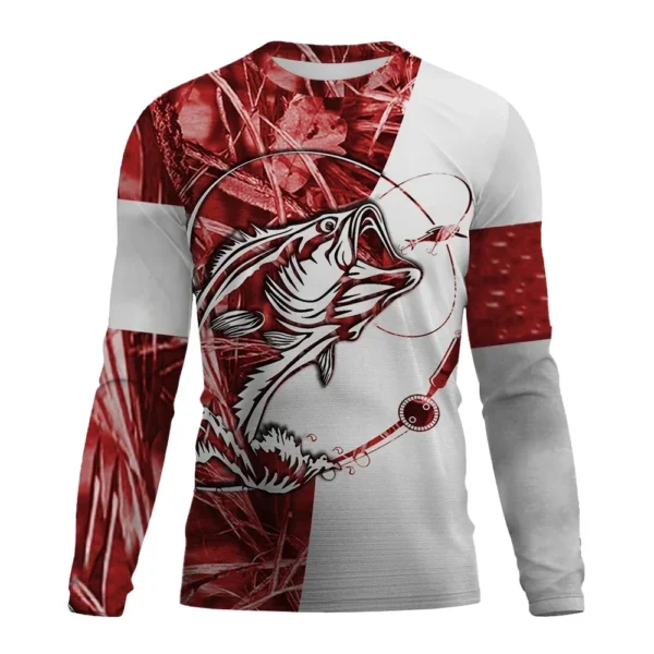 Fishing Graphic 3D T Shirt Long Sleeve - Image 12