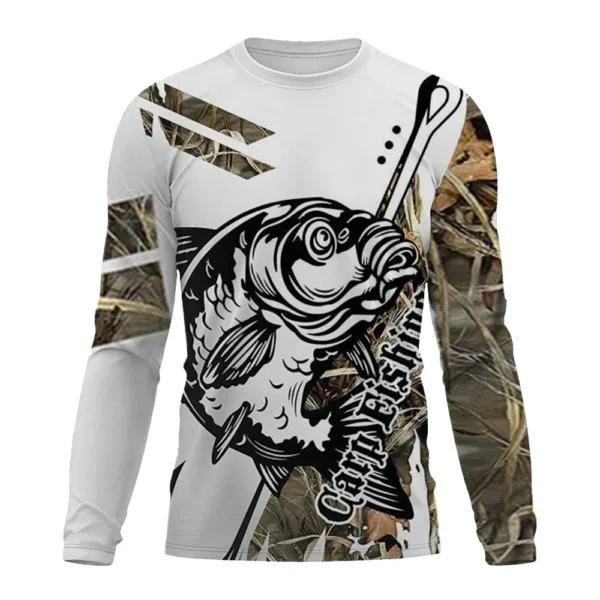 Fishing Graphic 3D T Shirt Long Sleeve - Image 5