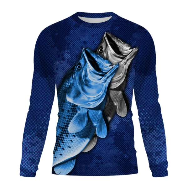 Men Fishing T-shirt Spring Long Sleeve - Image 2