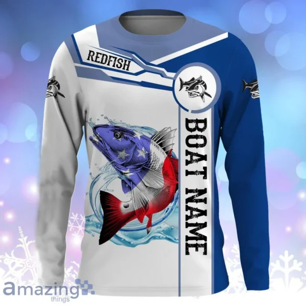 Fish 3D Print Summer Fishing T-shirt Casual Long Sleeve