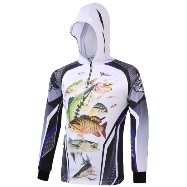 Fishing Hoodie Soft Breathable Quick Dry Anti-UV