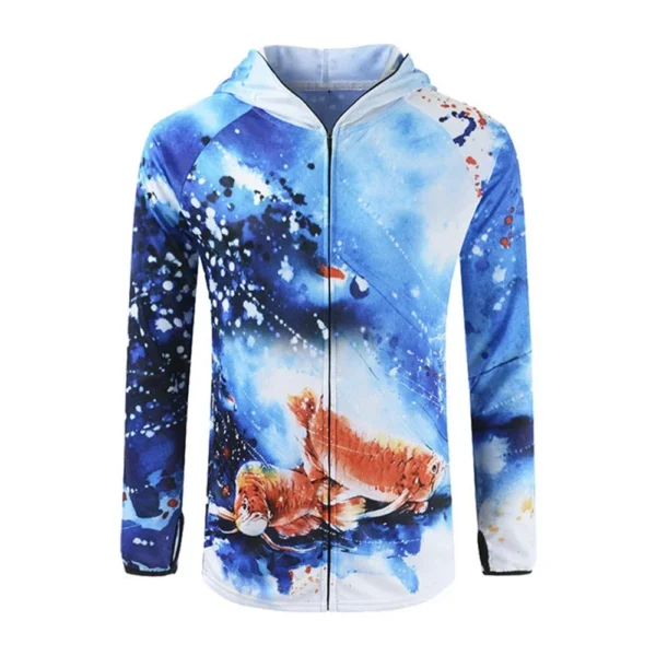 Fishing Hoodie Soft Breathable Quick Dry Anti-UV
