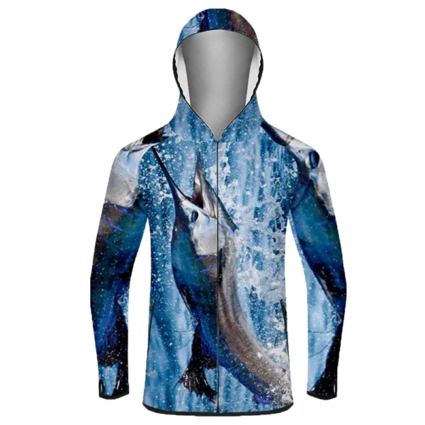 Fishing Hoodie Soft Breathable Quick Dry Anti-UV