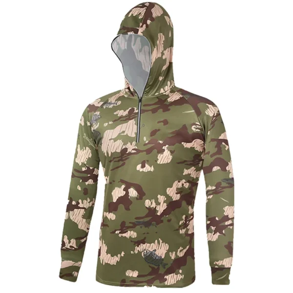 Fishing Hoodie Soft Breathable Quick Dry Anti-UV