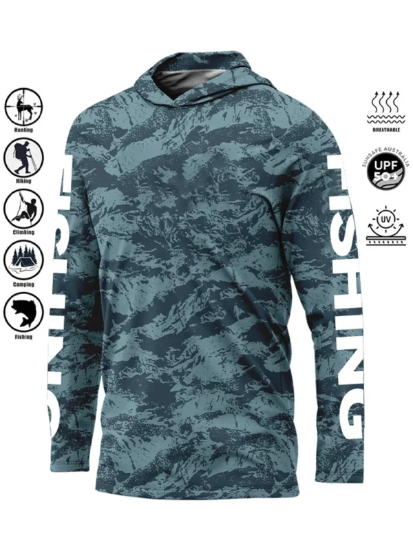 Fishing Shirt Hoodie UPF 50+ UV Protection
