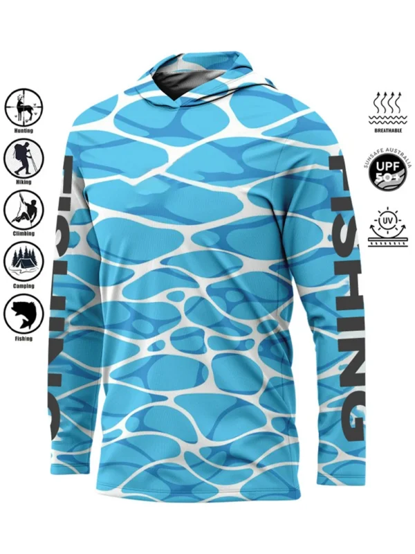 Fishing Shirt Hoodie UPF 50+ UV Protection