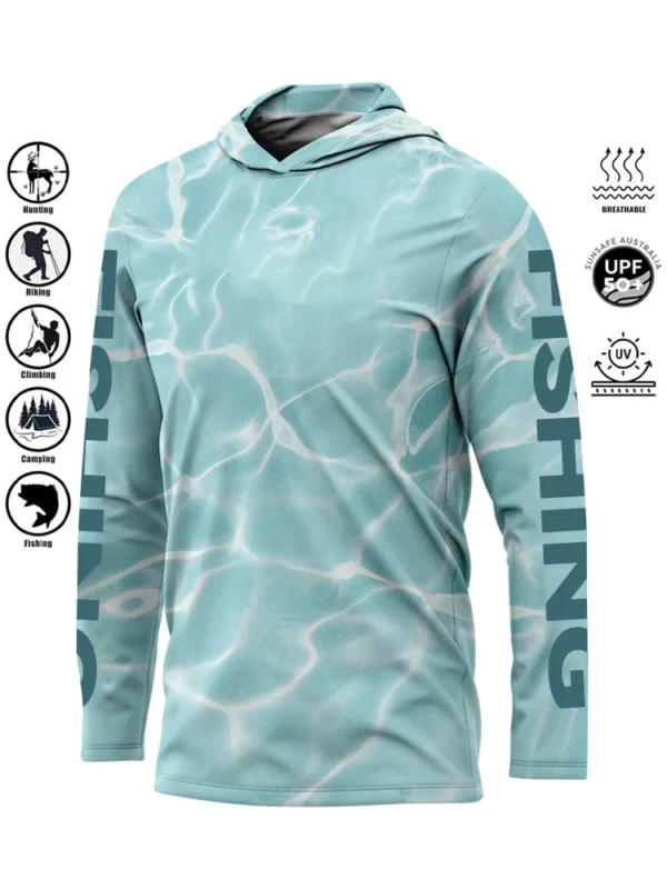 Fishing Shirt Hoodie UPF 50+ UV Protection