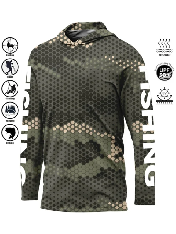 Fishing Shirt Hoodie UPF 50+ UV Protection