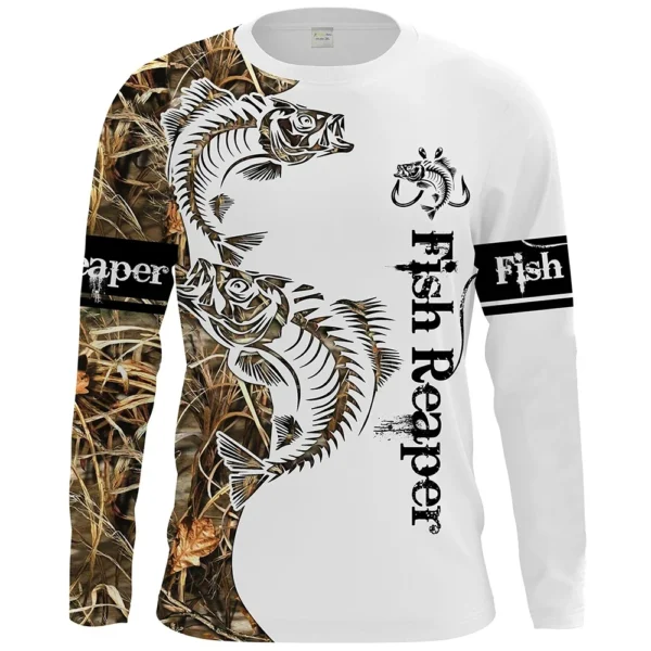 Fishing Summer  O-Neck T-shirt Casual Long Sleeve