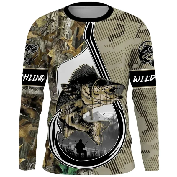 Fishing Summer  O-Neck T-shirt Casual Long Sleeve
