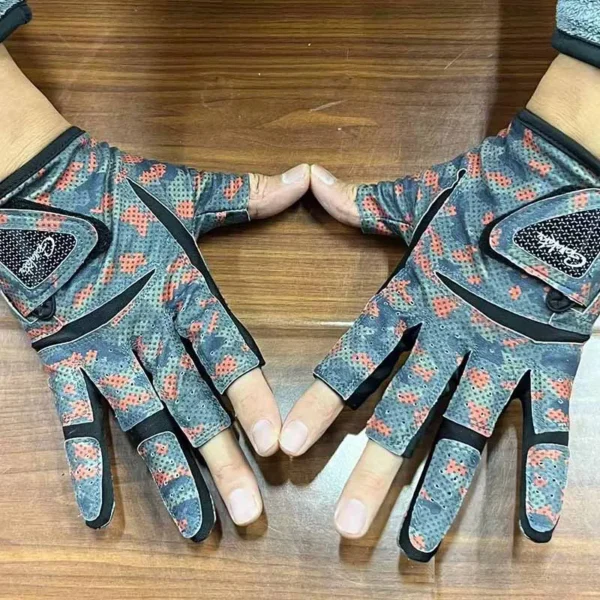 Gamakatsu Fishing Gloves 3 Finger Cut