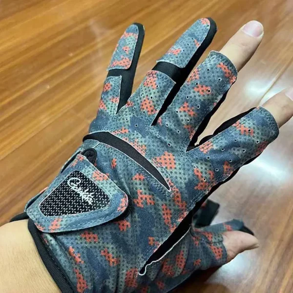 Gamakatsu Fishing Gloves 3 Finger Cut