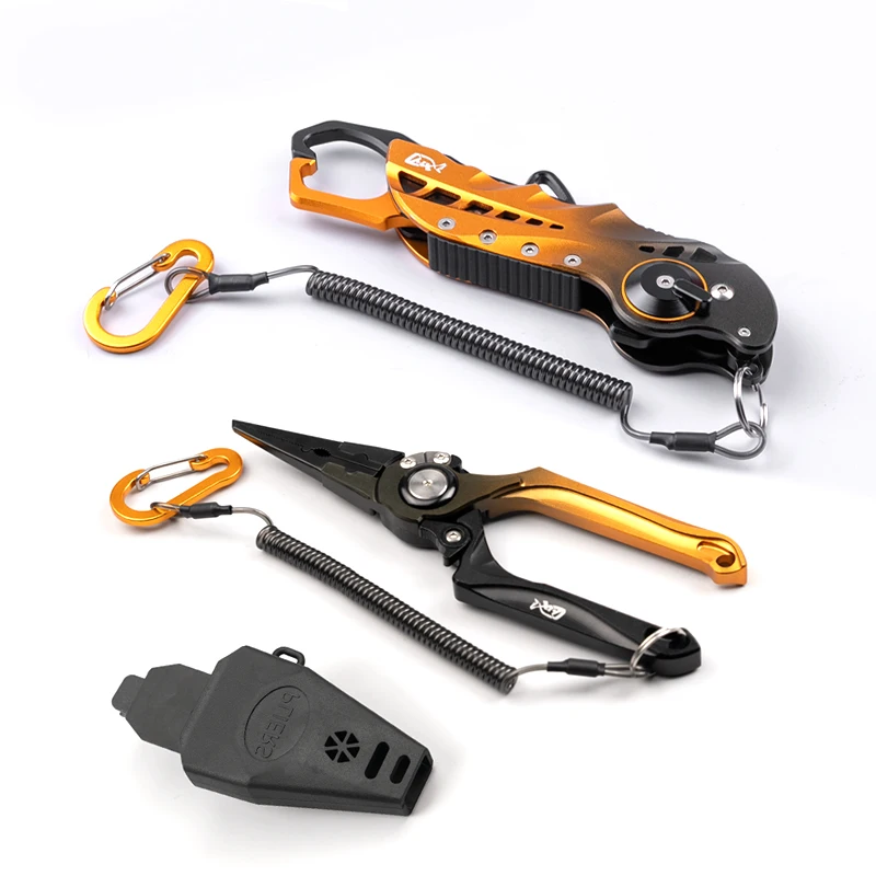 LINNHUE Foldable Aluminum Alloy Fishing Pliers Grip Set