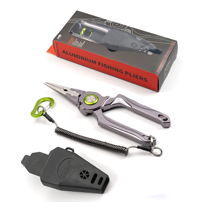 LINNHUE Foldable Aluminum Alloy Fishing Pliers Grip Set