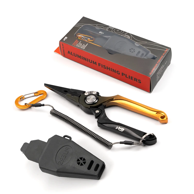 LINNHUE Foldable Aluminum Alloy Fishing Pliers Grip Set