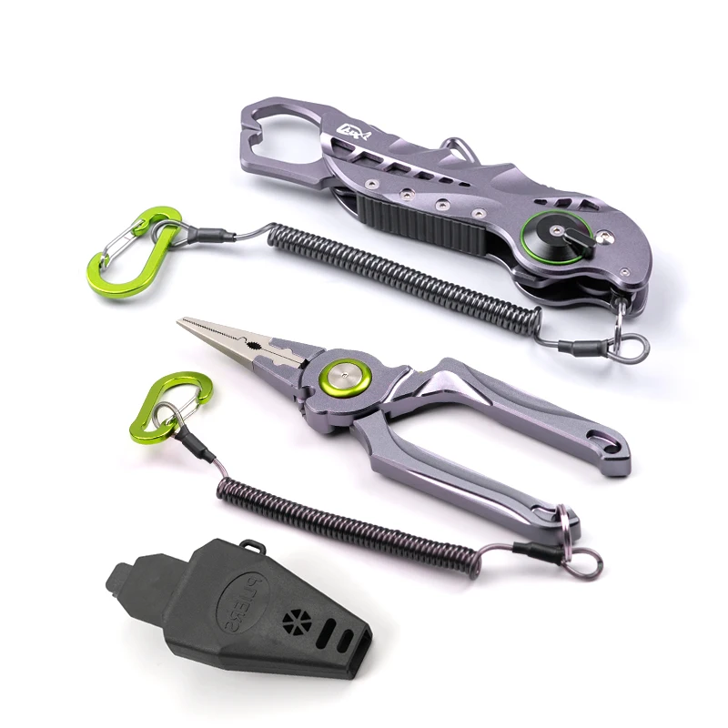 LINNHUE Foldable Aluminum Alloy Fishing Pliers Grip Set